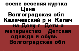 осене весеняя куртка › Цена ­ 2 000 - Волгоградская обл., Калачевский р-н, Калач-на-Дону г. Дети и материнство » Детская одежда и обувь   . Волгоградская обл.